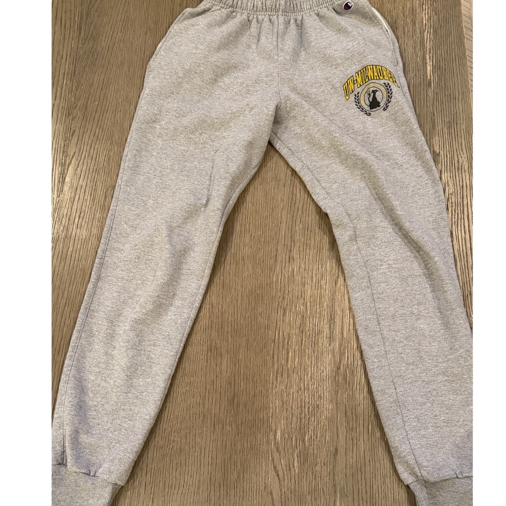 Champion UW-Milwaukee Panthers Joggers Heather Gray Sweatpants Womens Small